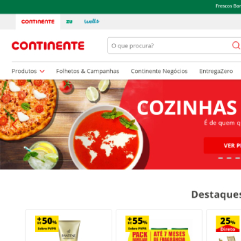 Continente Company Page - reference to Spanish-Portuguese translation work by Joana Vicente.