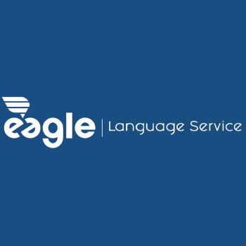 Eagle Company Logo - reference to translation and editing work. Spanish-Portuguese translations by Joana Vicente.