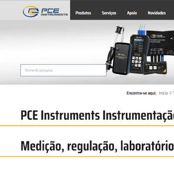 PCE Company Page - Europe's largest company for measuring equipment and scales - reference to work as the main translator for the website and product catalogs. Spanish-Portuguese translations by Joana Vicente.