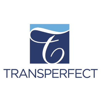 Transperfect Company Logo (Barcelona, Hong Kong, New York, London) - reference to translation and editing work. Spanish-Portuguese translations by Joana Vicente.