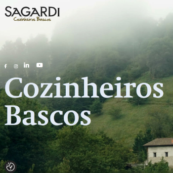Sagardi Cozinheiros Bascos Brand Page - reference to various translation work, from menus to advertising materials. Spanish-Portuguese translations by Joana Vicente.