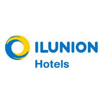 símbolo da marca ILUNION Hotels - referência ao trabalho de traduções variadas desde menus a material de publicidade. Traduções espanhol - português por Joana Vicente